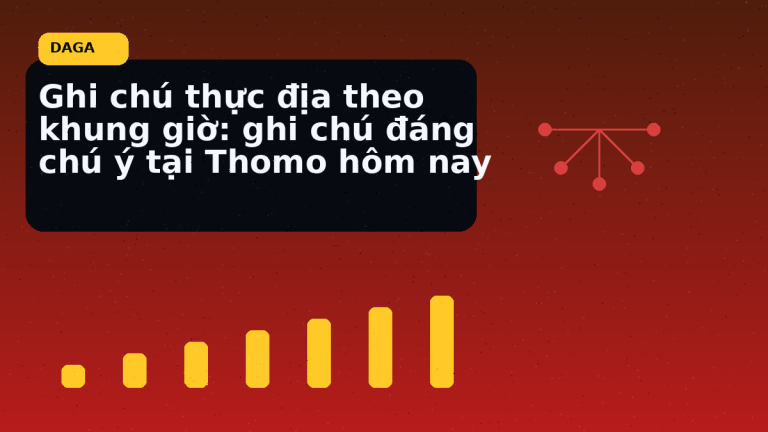 Bản tin Thomo minh hoạ cho Ghi chú thực địa theo khung giờ: ghi chú đáng chú ý tại Thomo hôm nay