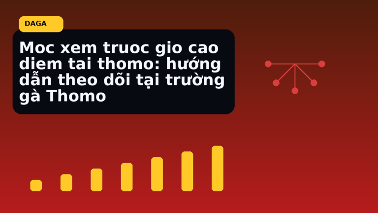 Minh họa thực địa cho Moc xem truoc gio cao diem tai thomo: hướng dẫn theo dõi tại trường gà Thomo tại Đá Gà Thomo Radar